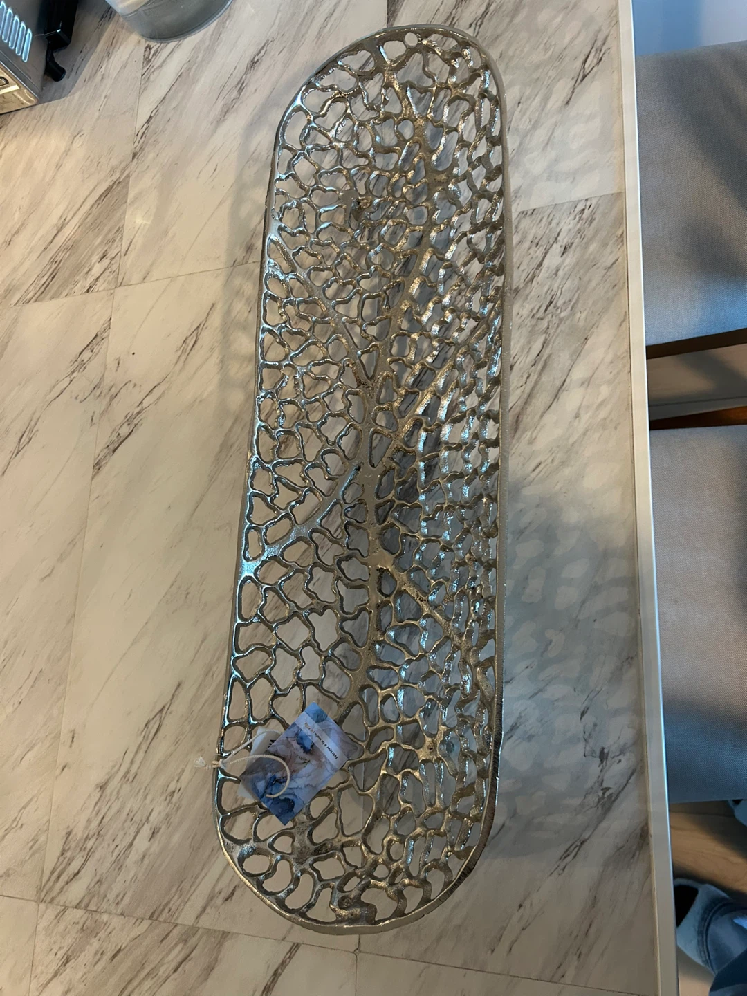 Decorative Silver Metal Bowl - photo 2