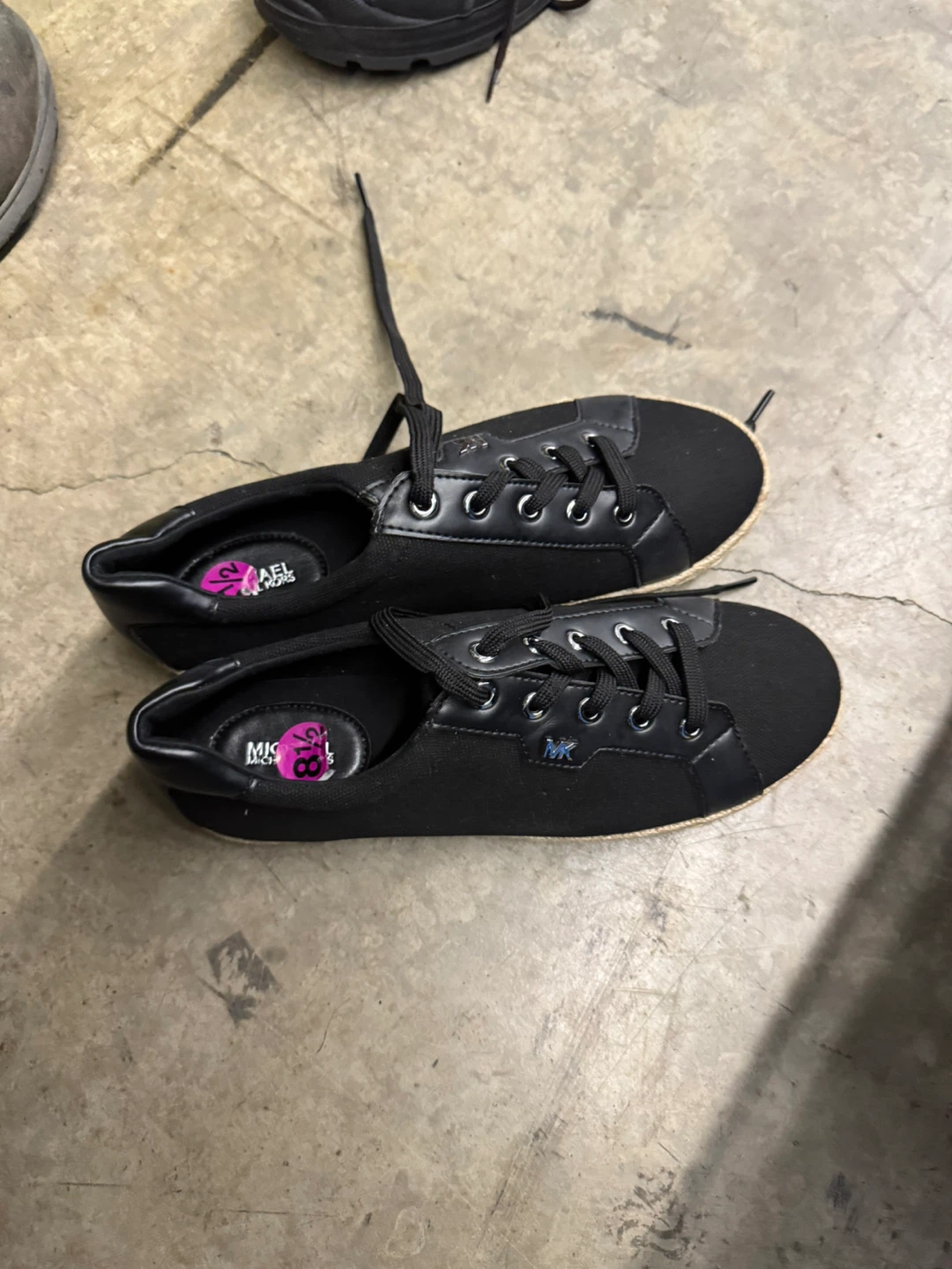 Michael Kors Black Espadrille Sneakers - Size 8.5