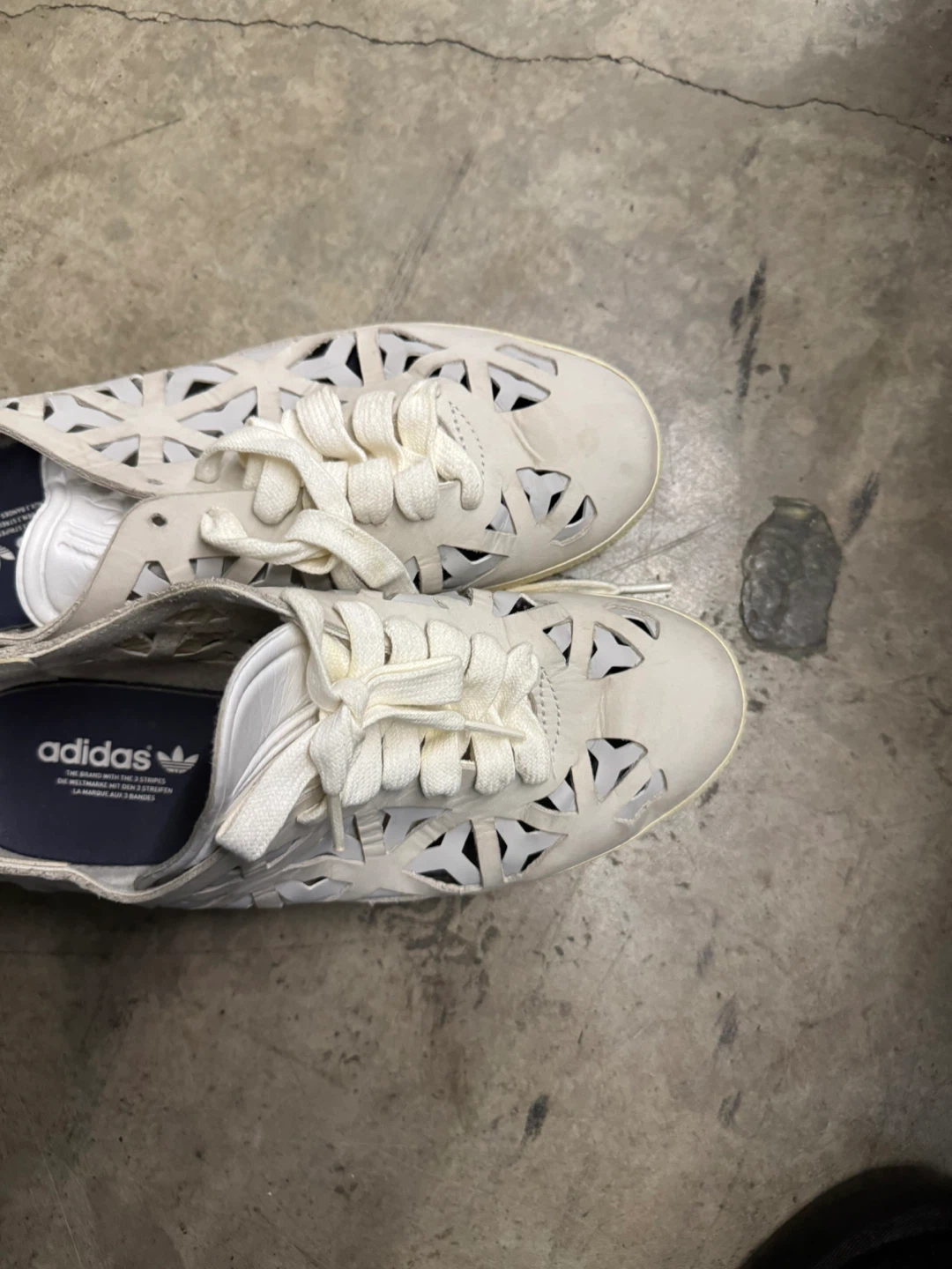 Adidas White Lace Sneakers