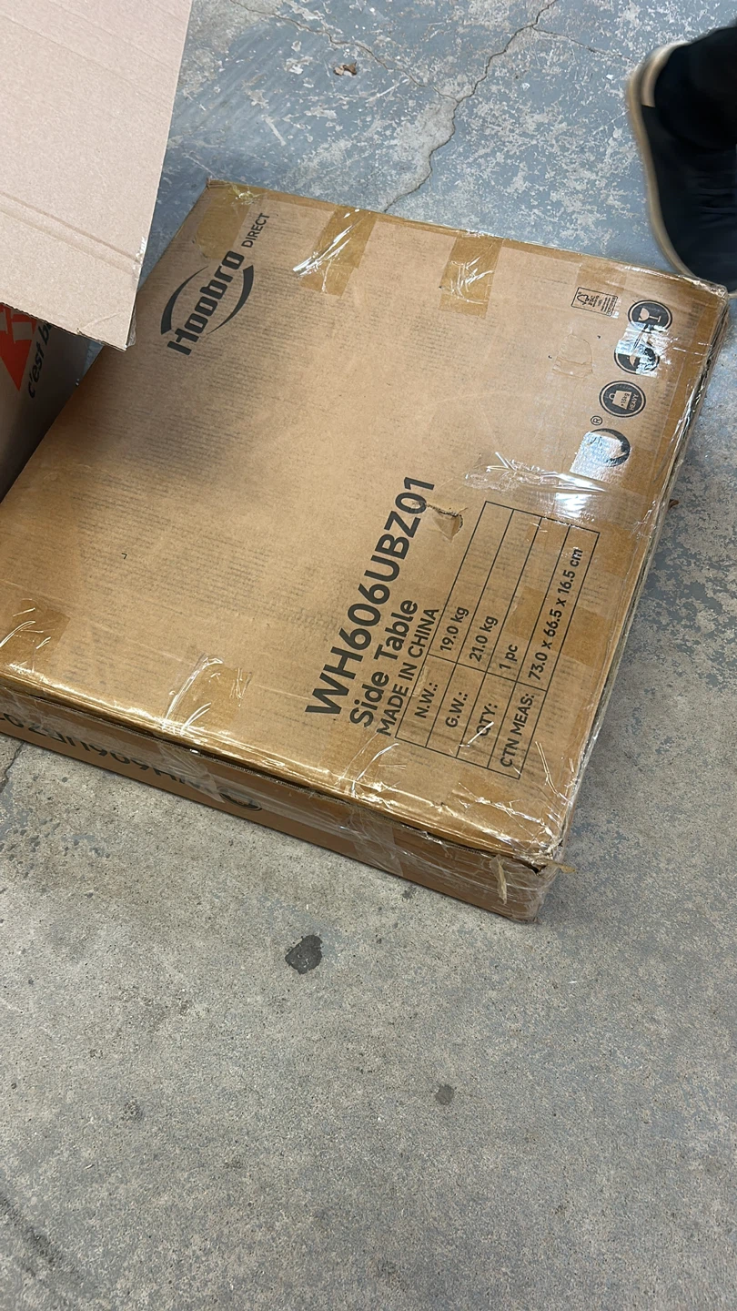 Hoobro Side Table with Charging Station - New in Box! - photo 4