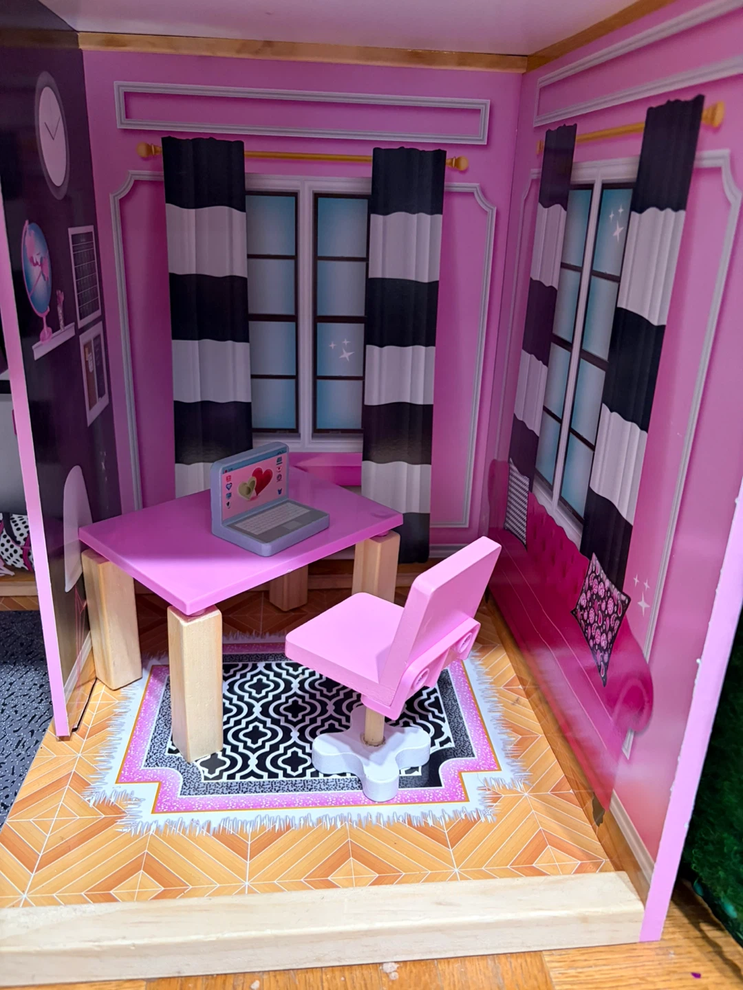 KidKraft Shimmer Mansion Wooden Dollhouse w/furniture - photo 5