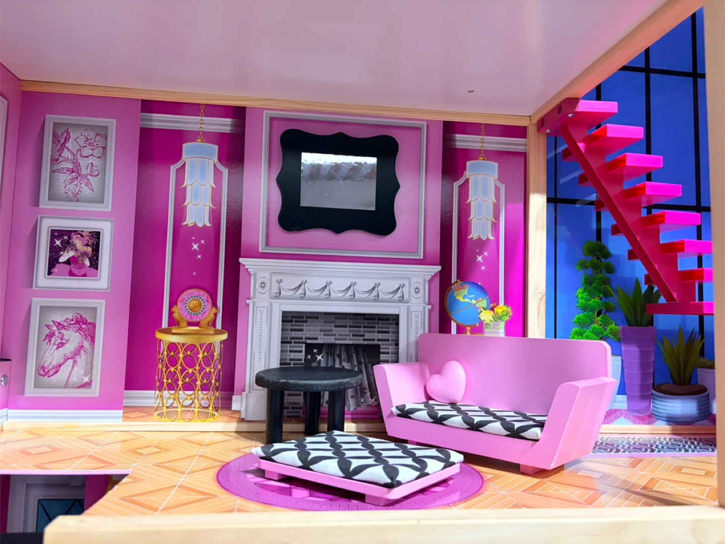 KidKraft Shimmer Mansion Wooden Dollhouse w/furniture - photo 4