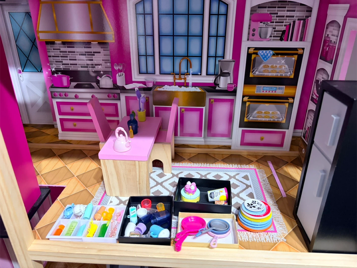 KidKraft Shimmer Mansion Wooden Dollhouse w/furniture - photo 3