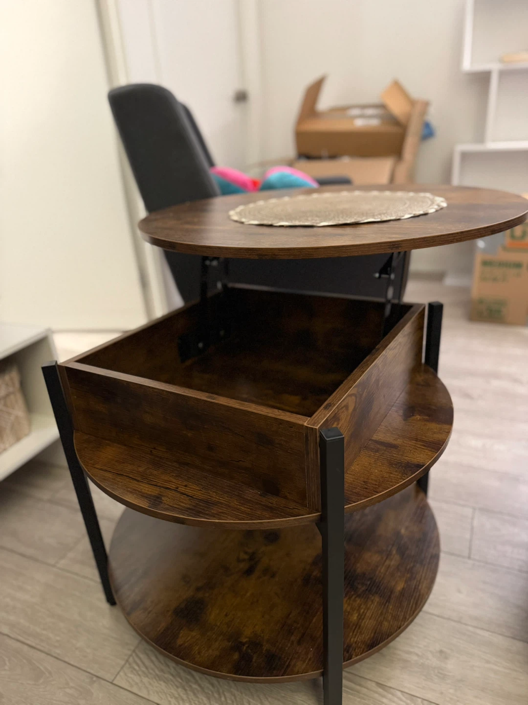 Round Lift Top Coffee Table - photo 2