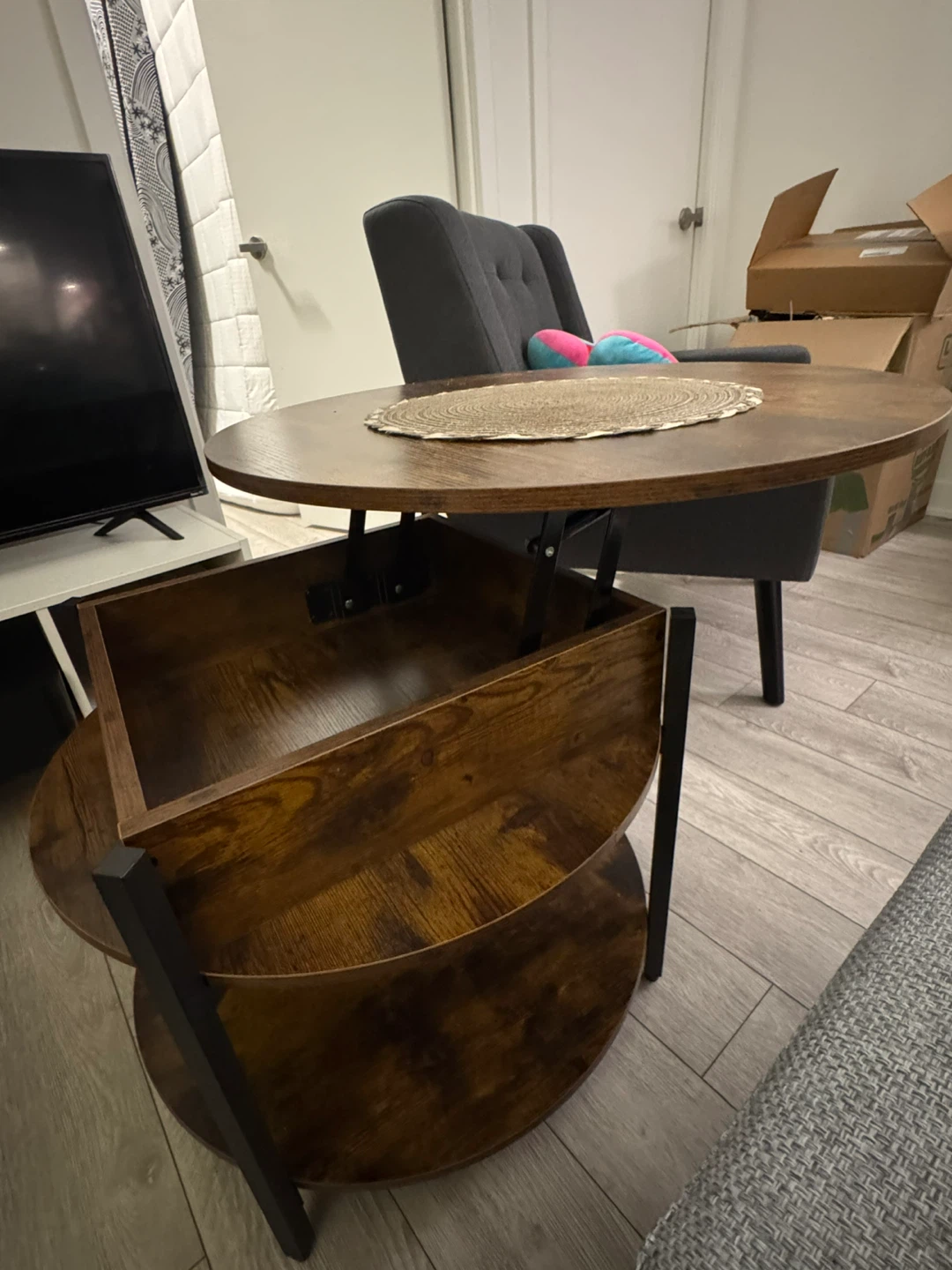 Round Lift Top Coffee Table - photo 3