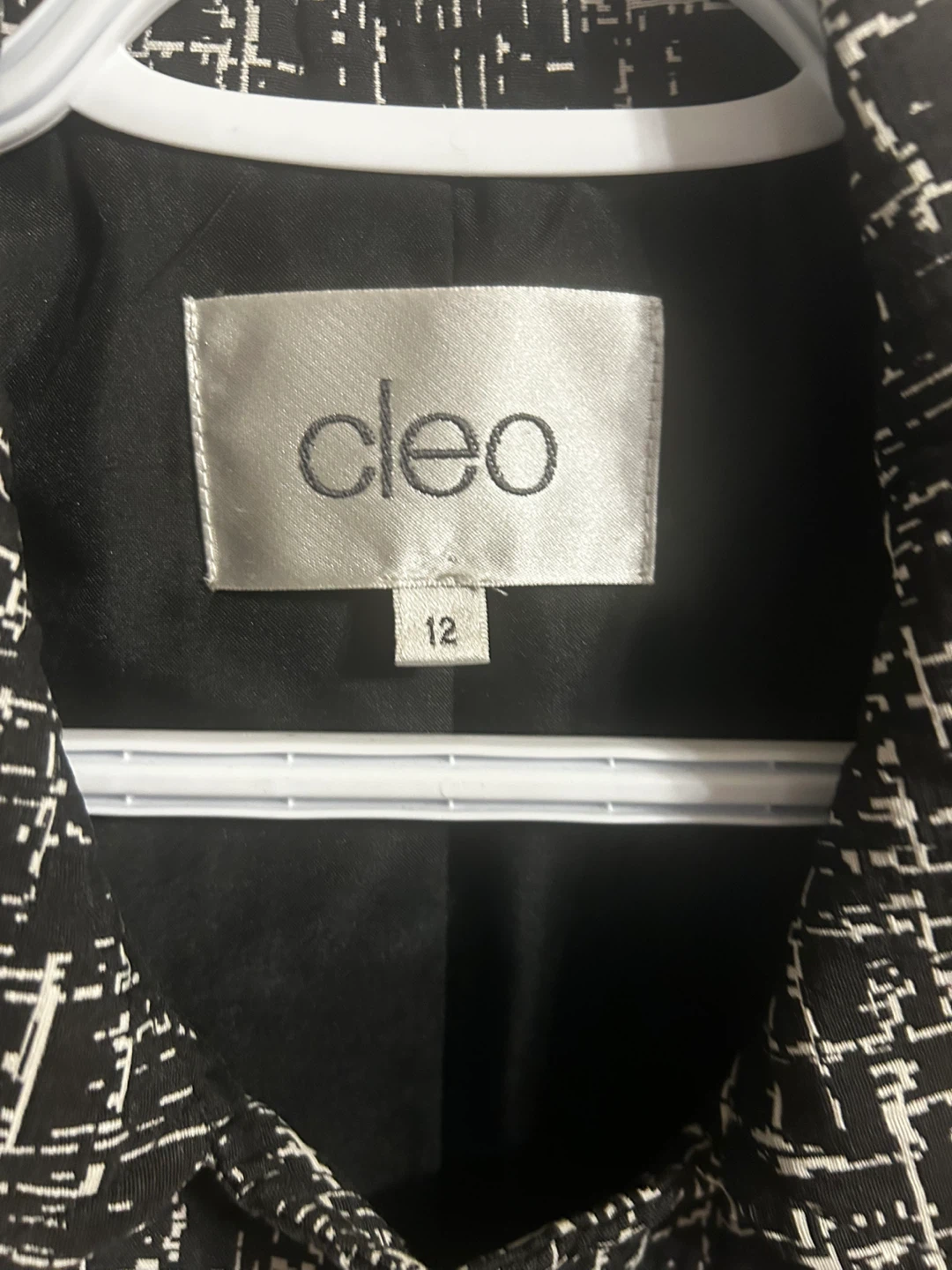Cleo spring Black & White jacket Size 12 - photo 2