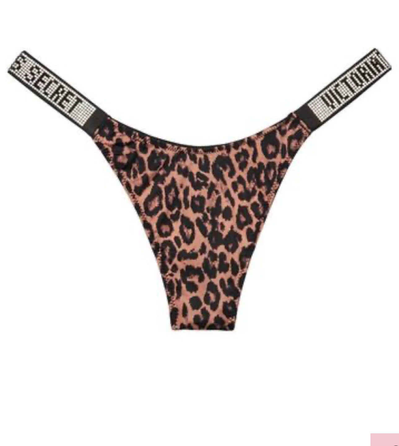 Victoria Secret Leopard Print Shine Strap Underwear