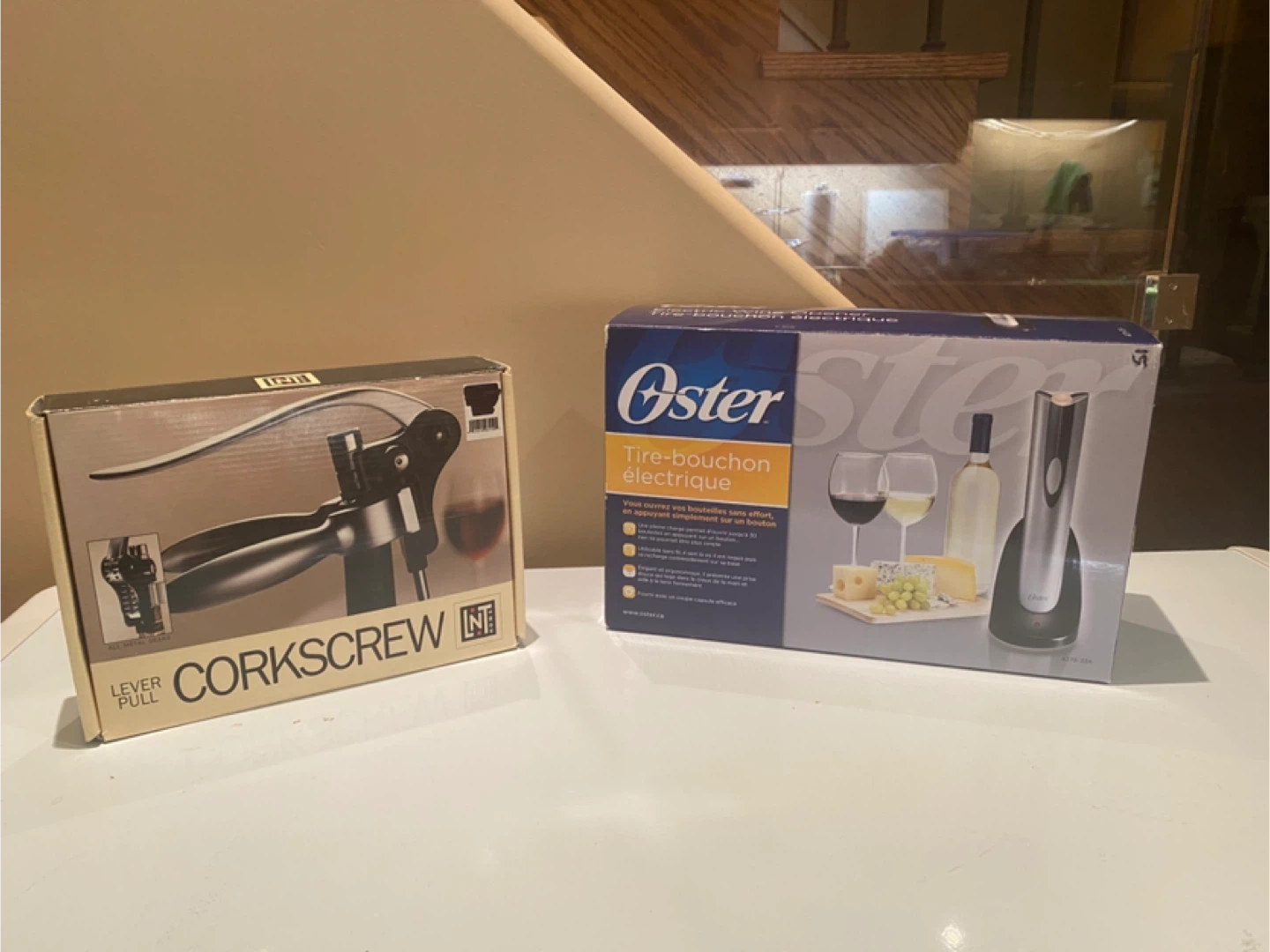 Oster Electric Wine Opener & Lever Pull Corkscrew