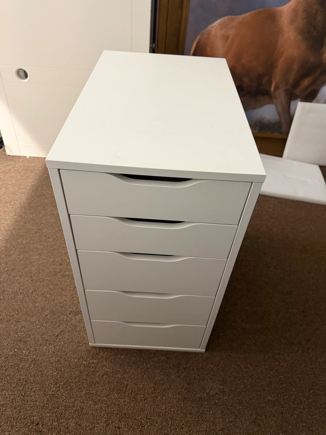 White Drawer Unit