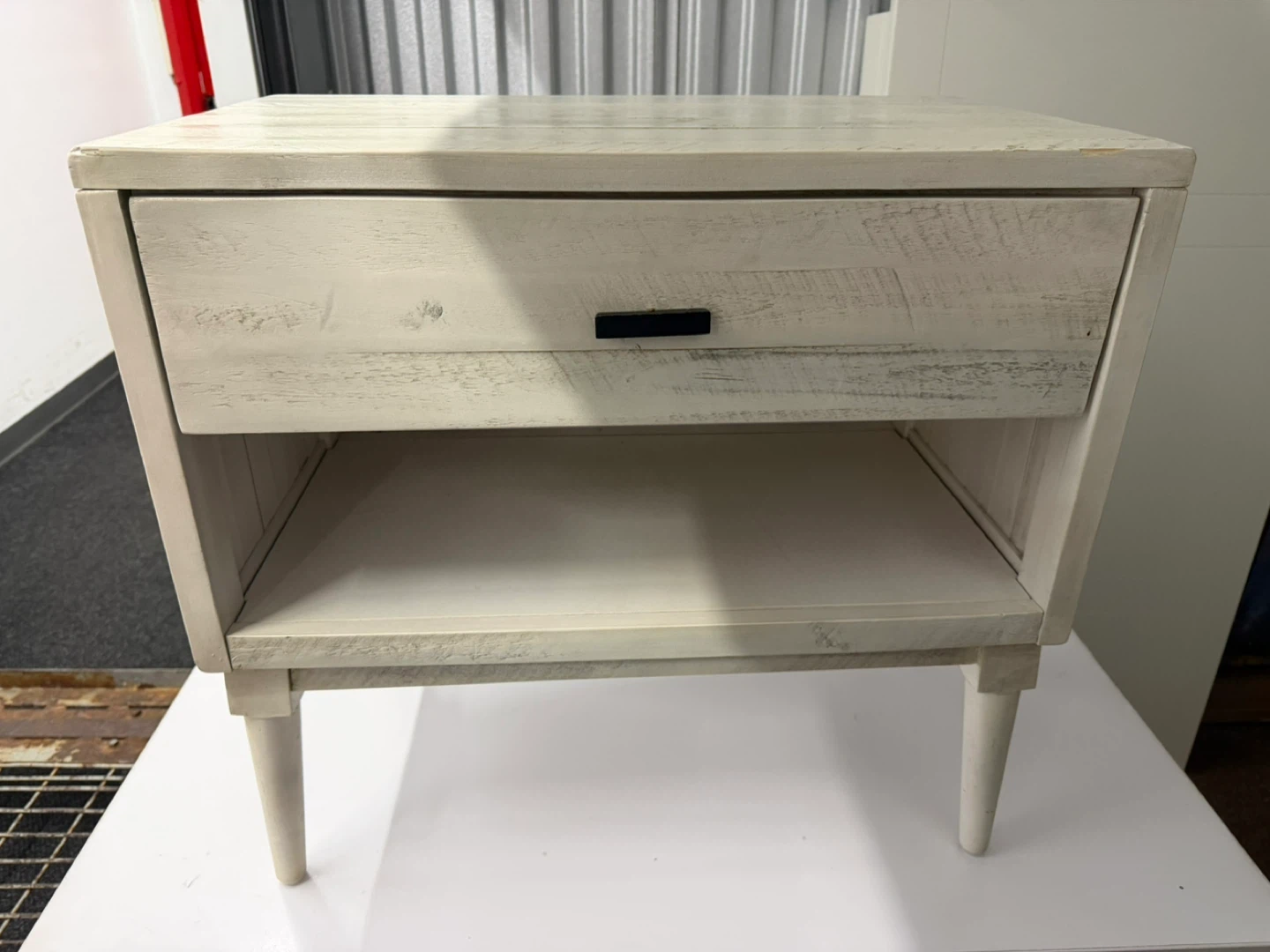 Whitewashed Wood Nightstand