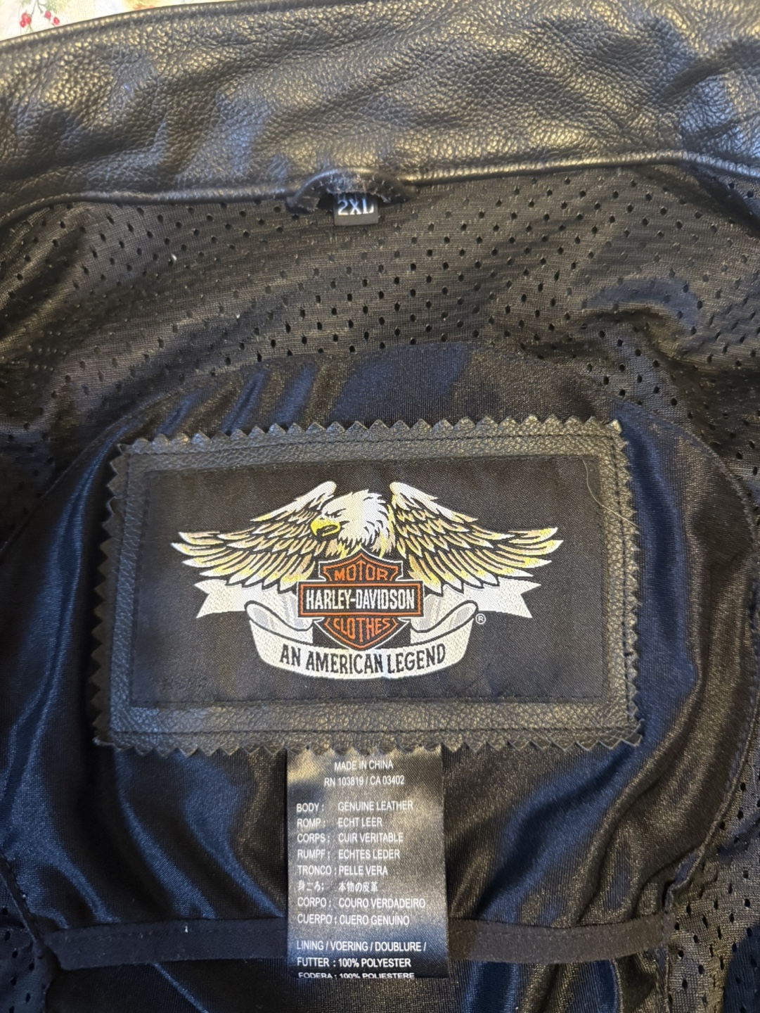 Harley-Davidson Leather Jacket - Size 2XL - photo 2