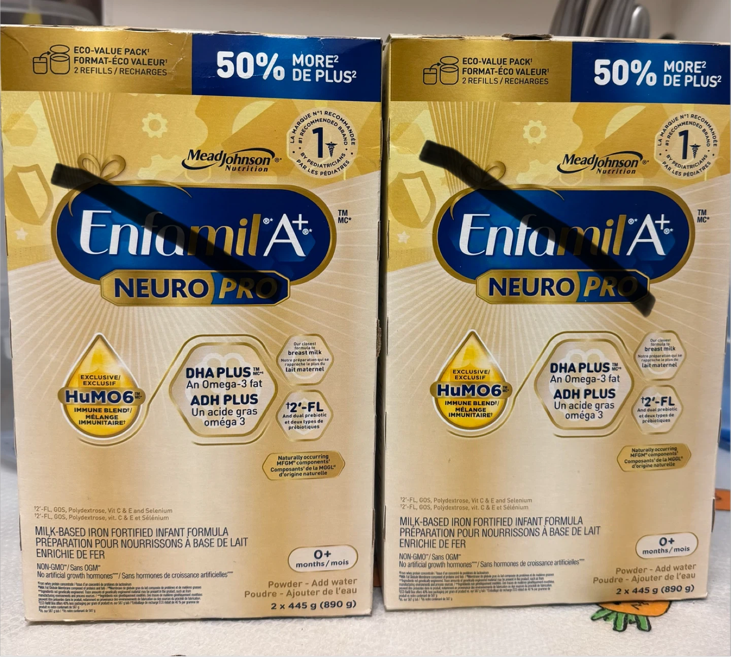 Enfamil A+ NeuroPro Formula (2 boxes + 4 bottles)