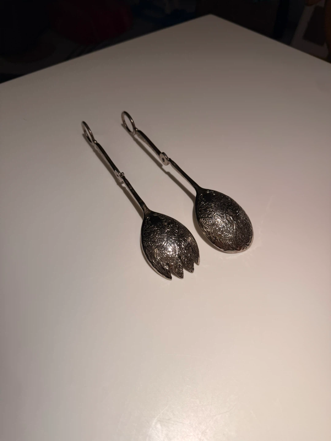 Vintage Silver Plated Serving Tongs - photo 5