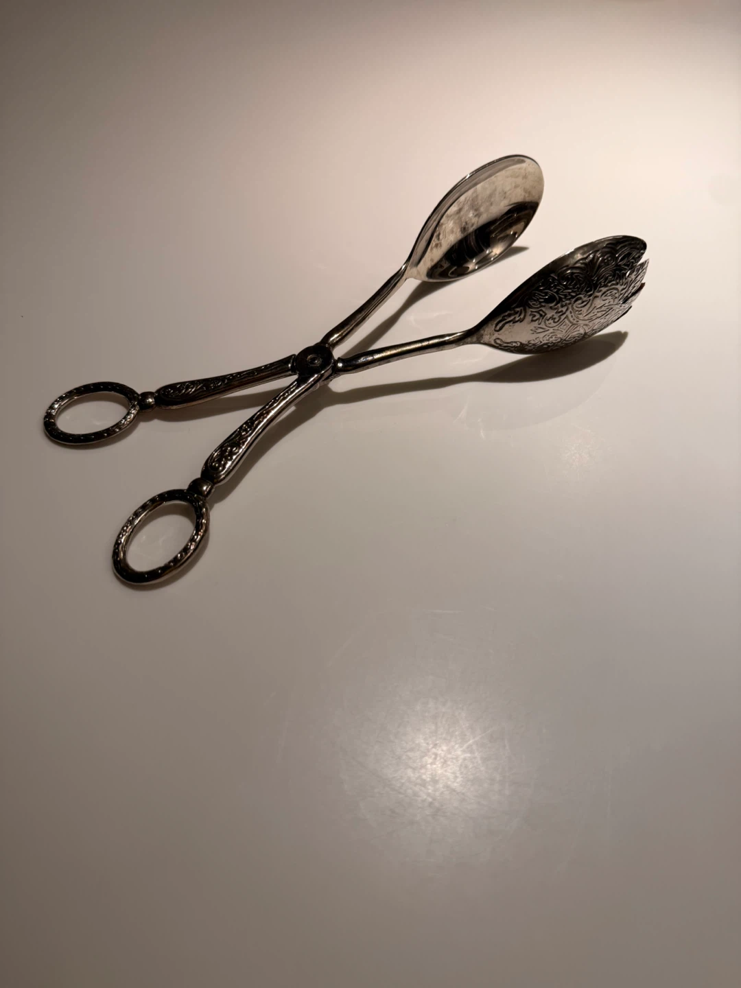 Vintage Silver Plated Serving Tongs - photo 4