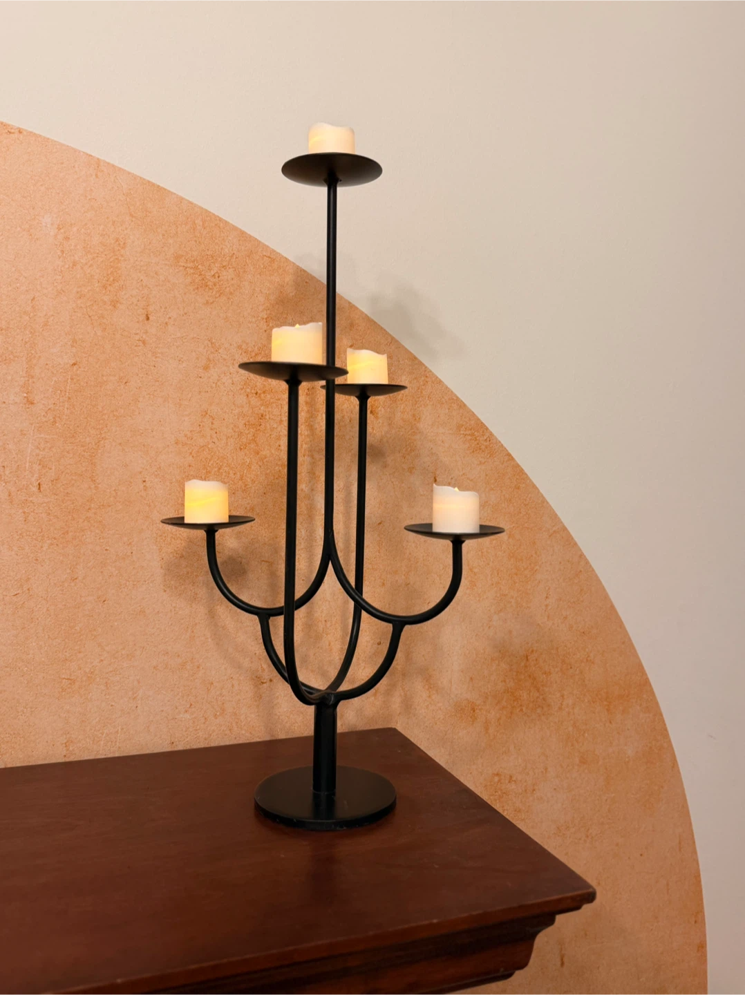 Black Metal Candelabra