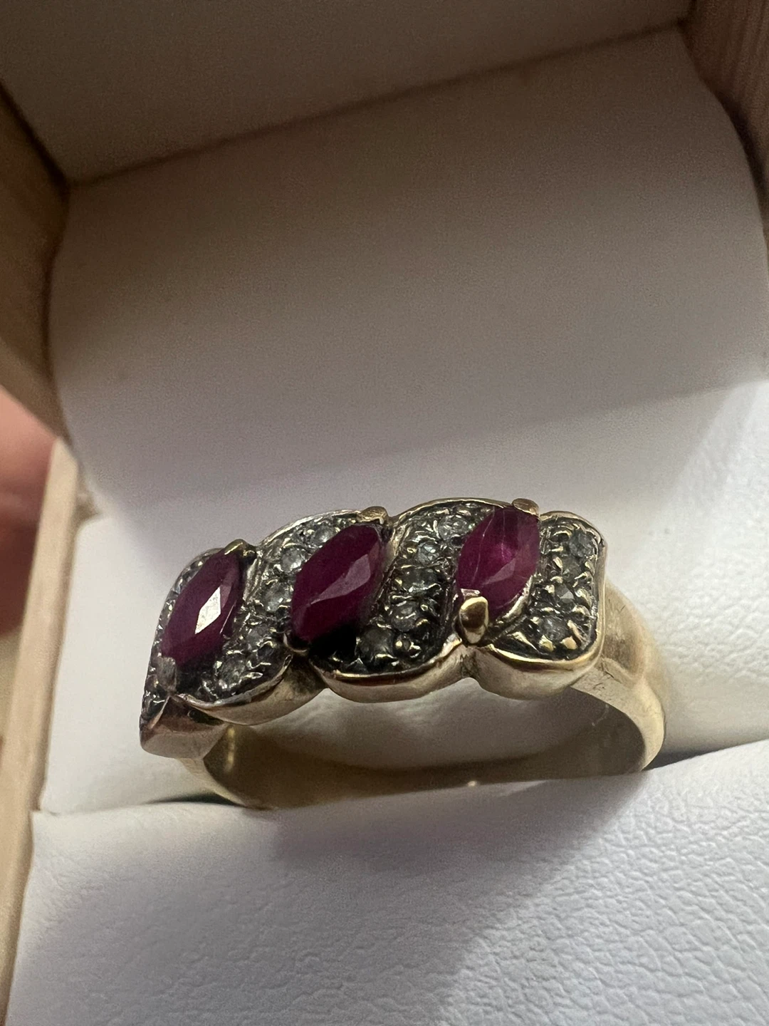Ruby and Diamond 10K Gold Ring - photo 3