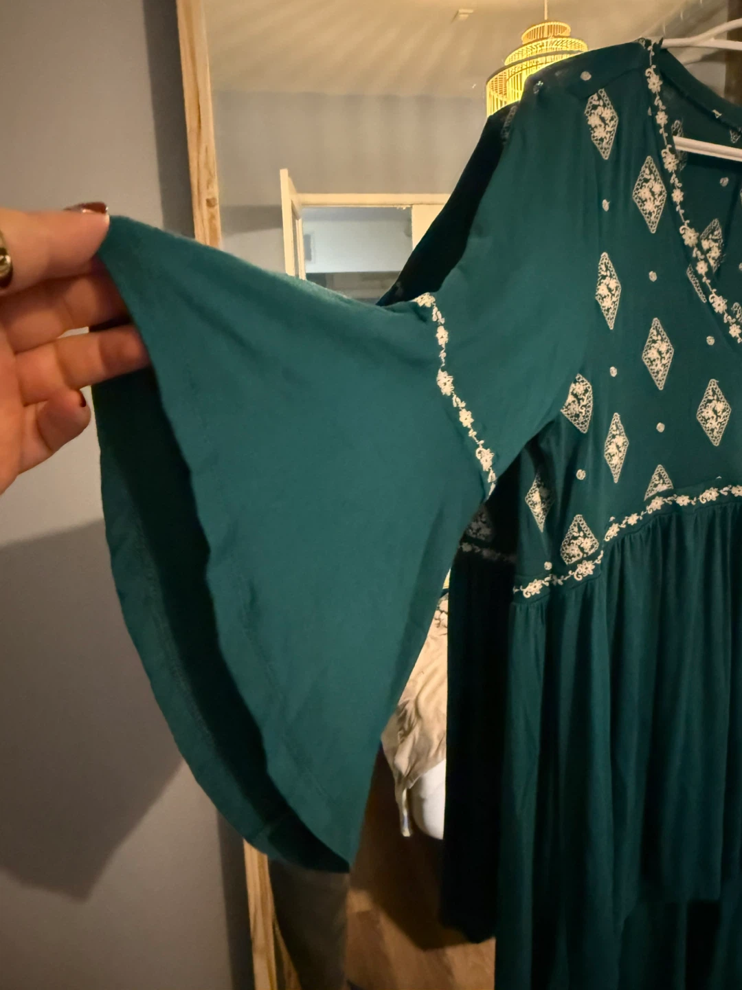 Green Embroidered Tunic Top - photo 2