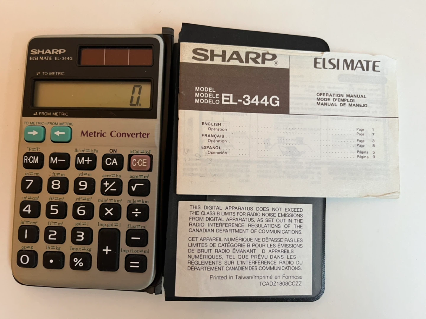 Sharp Metric Converter Calculator