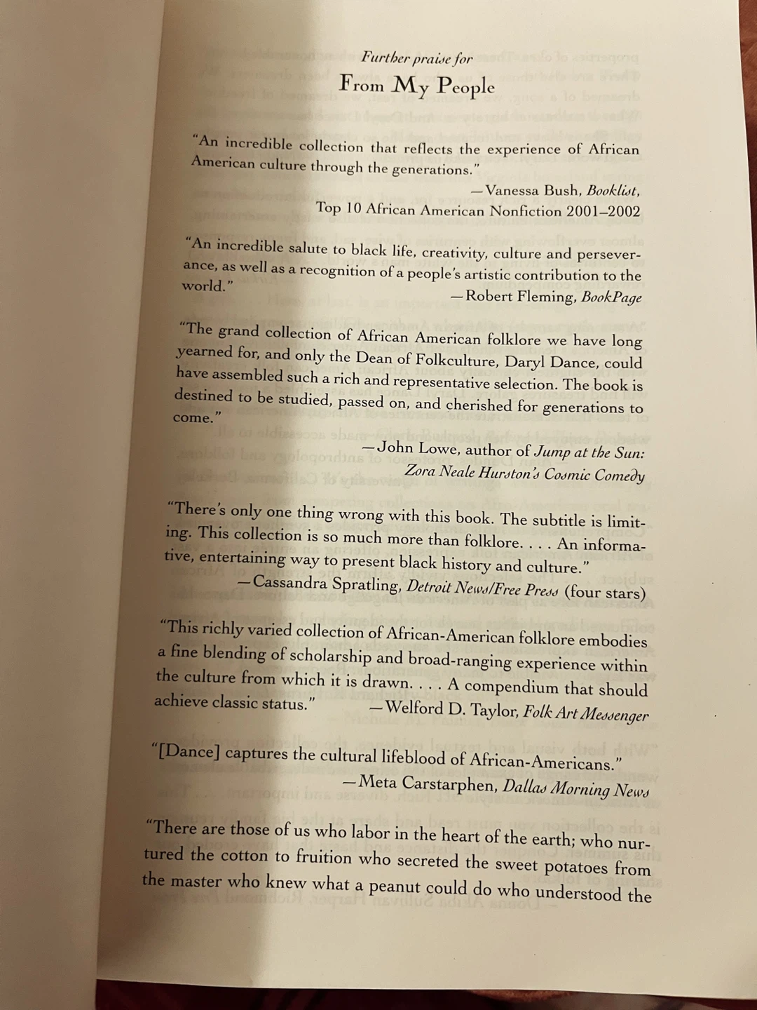 From My People: African American Folklore Anthology - photo 3