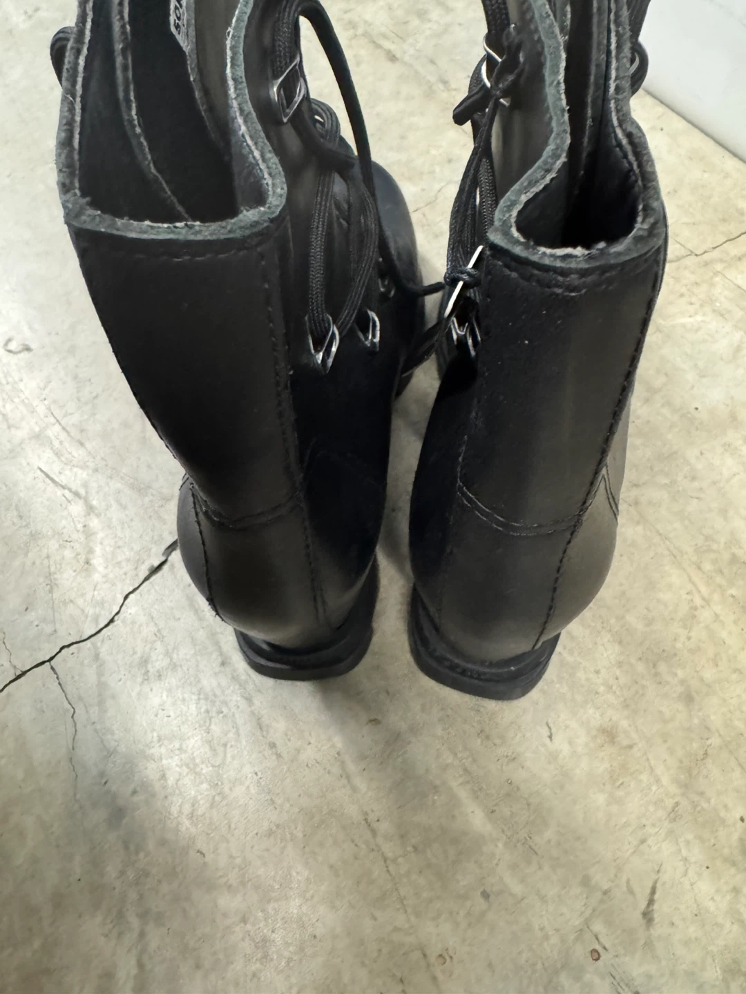 Sorel Waterproof Black Leather Ankle Boots
