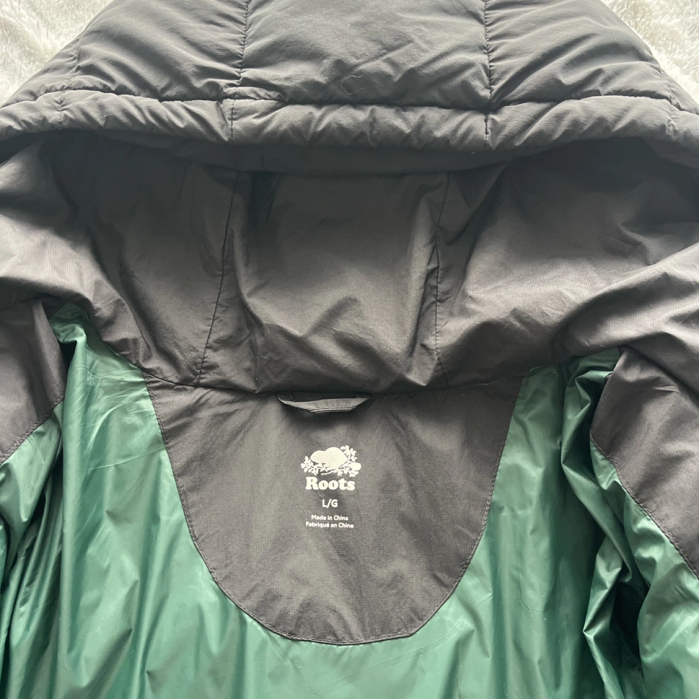 Roots Black Puffer Parka - Size L - photo 3