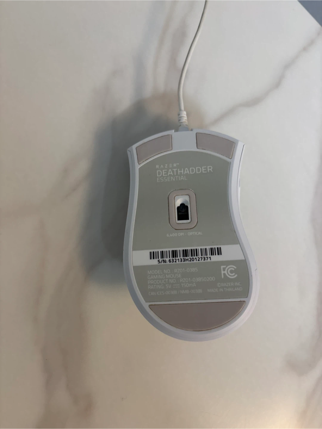 Razer DeathAdder Essential White Gaming Mouse - photo 2
