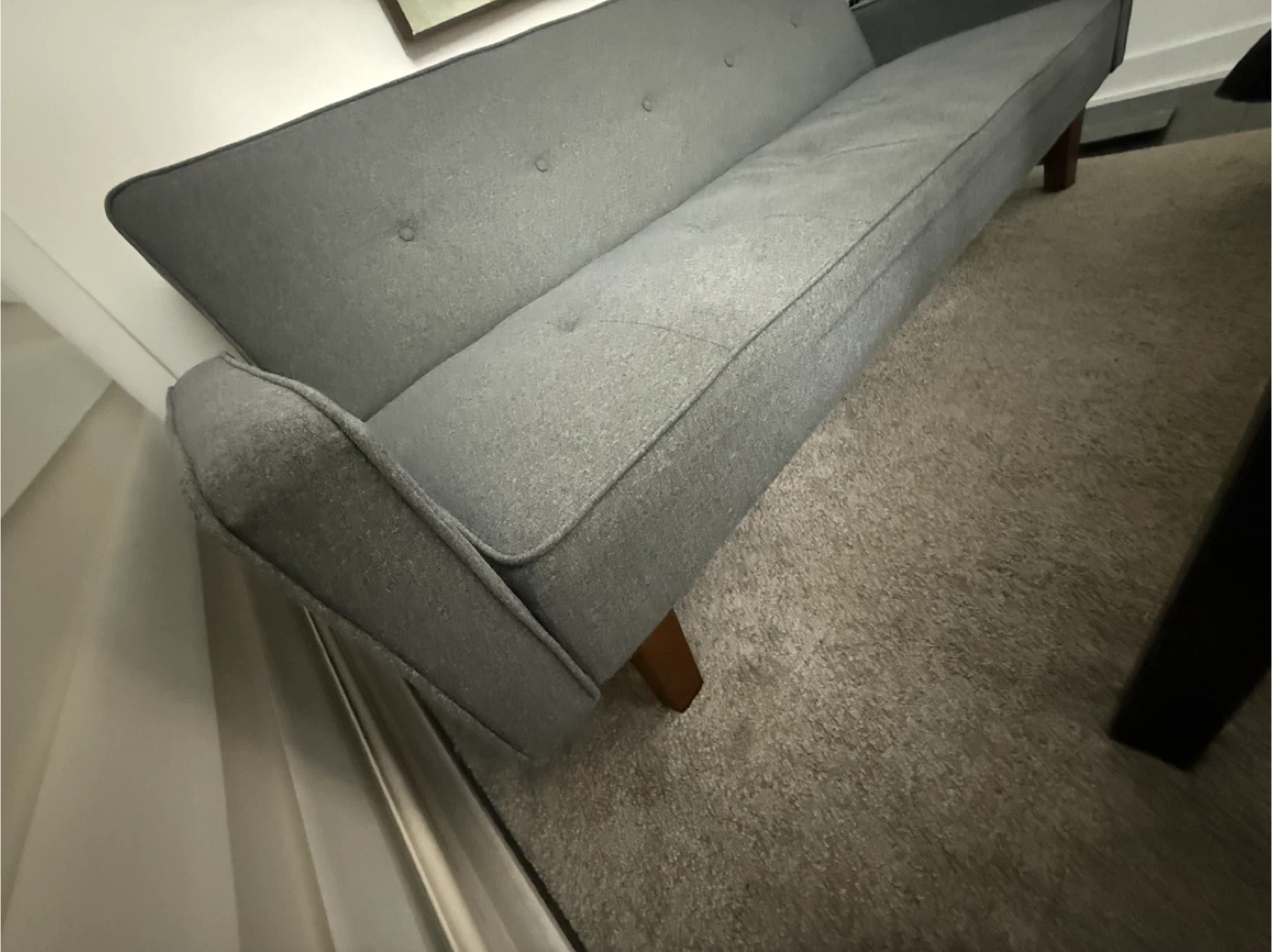 Grey Futon Sofa Bed - photo 3