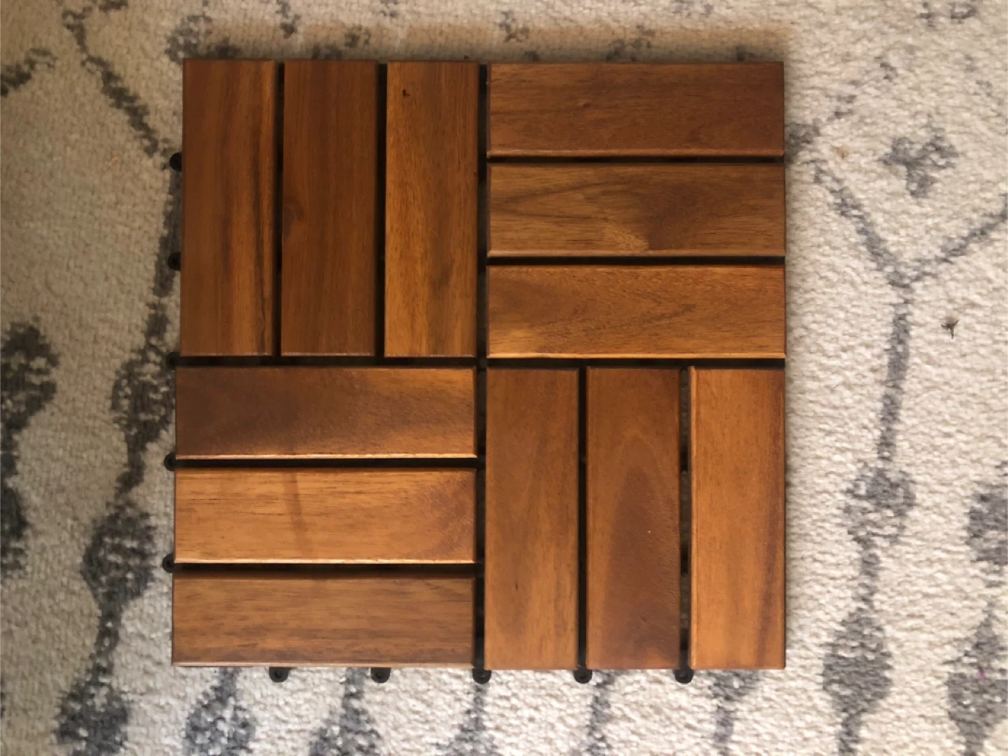 9 Wood Deck Tiles