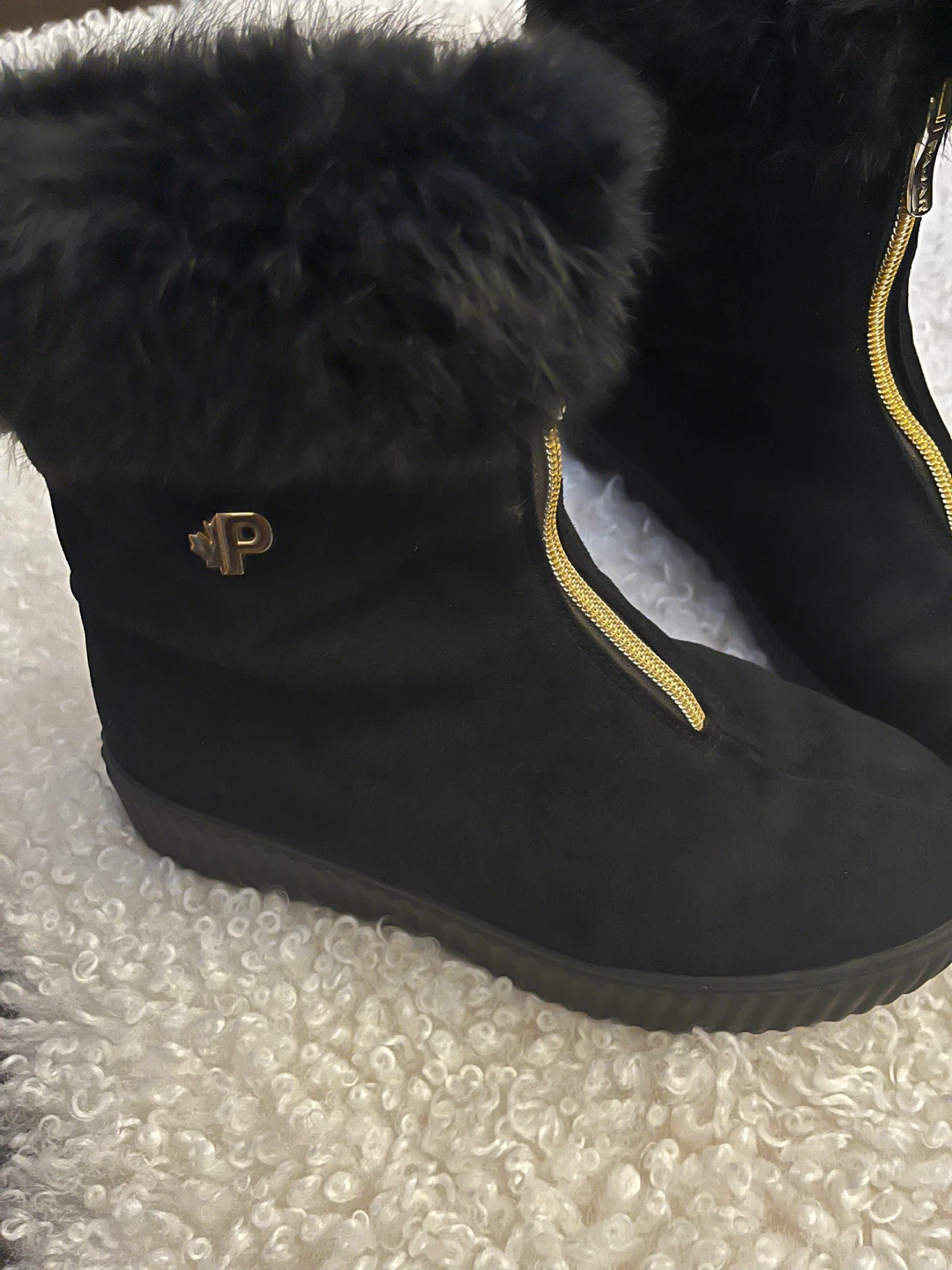 Pajar Celia Black Suede Boots - Size 7.5 - photo 2