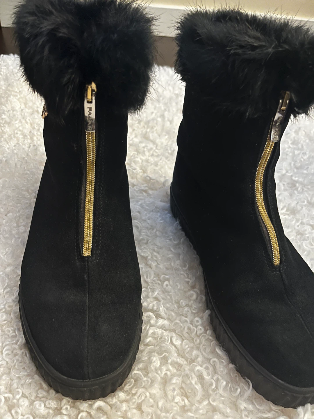 Pajar Celia Black Suede Boots - Size 7.5