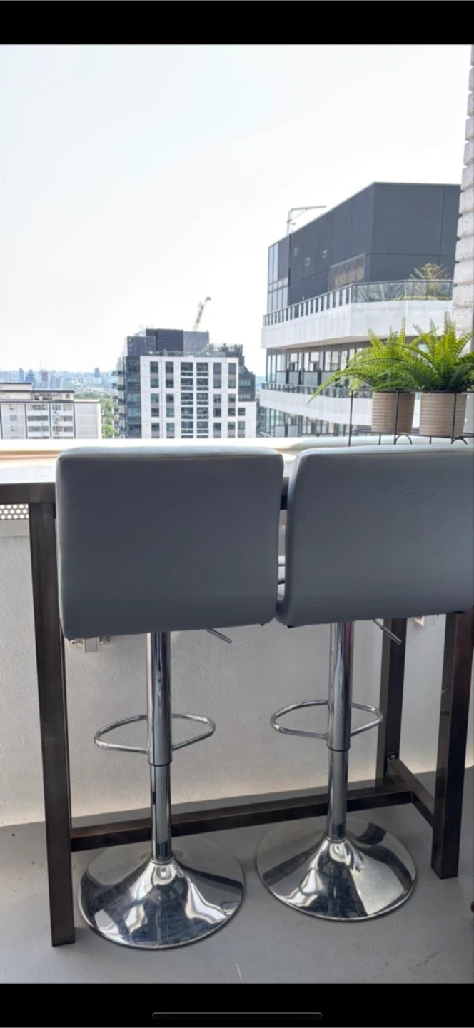 Bar Table and Two Stools Set - photo 3