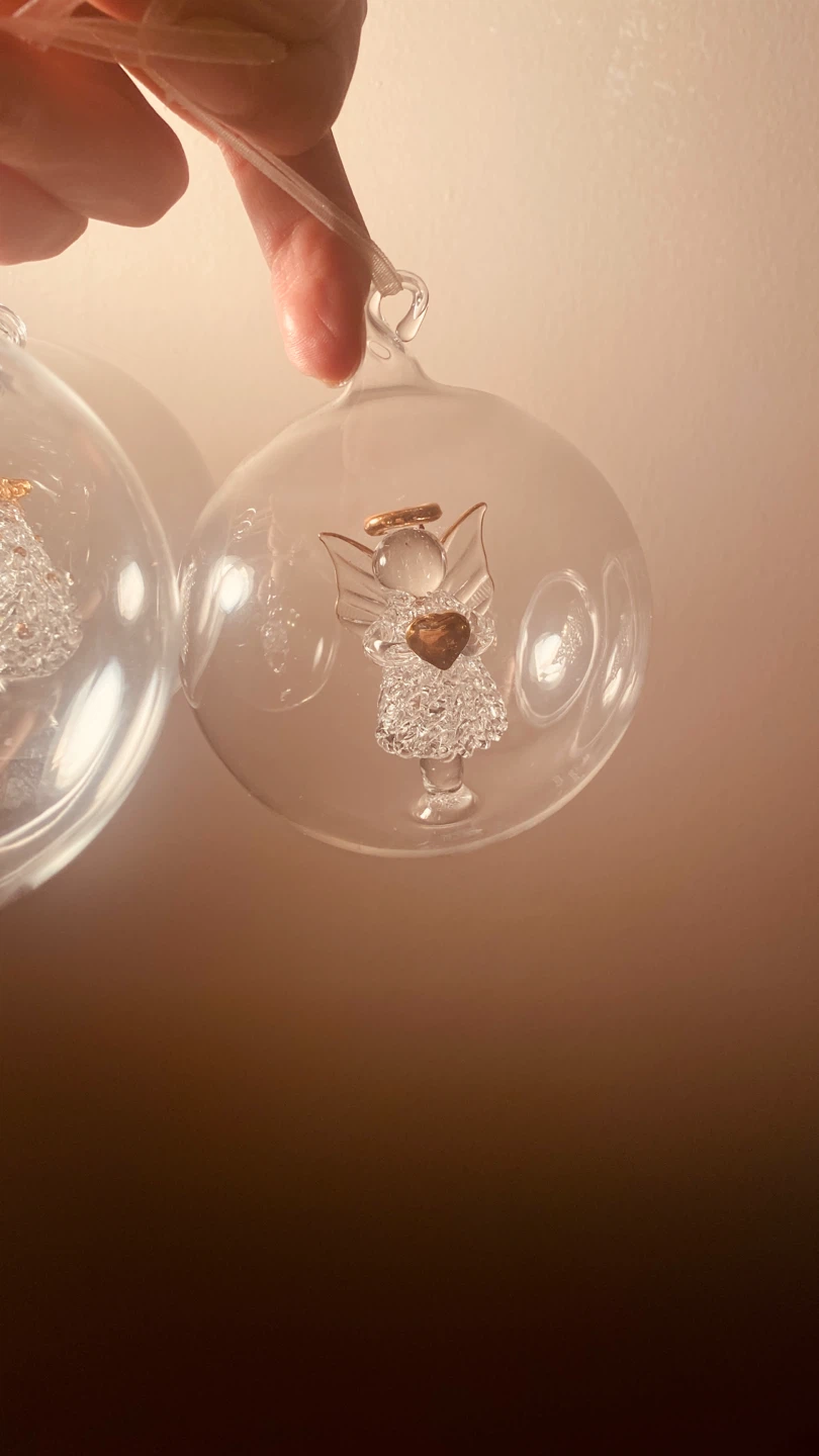 Glass Christmas Ornaments (Set of 3) - photo 3