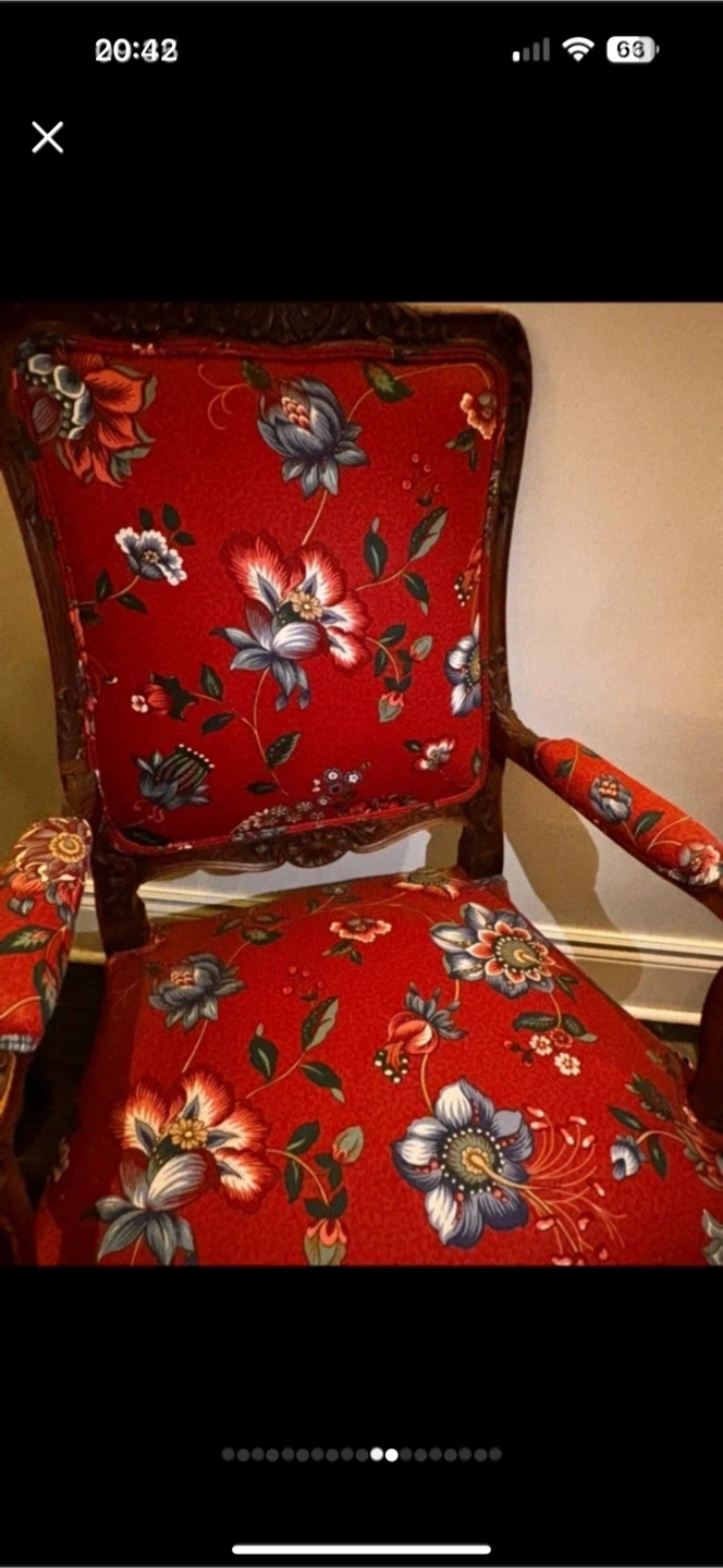 Vintage wooden Rustic Floral Hall Armchair! - photo 5