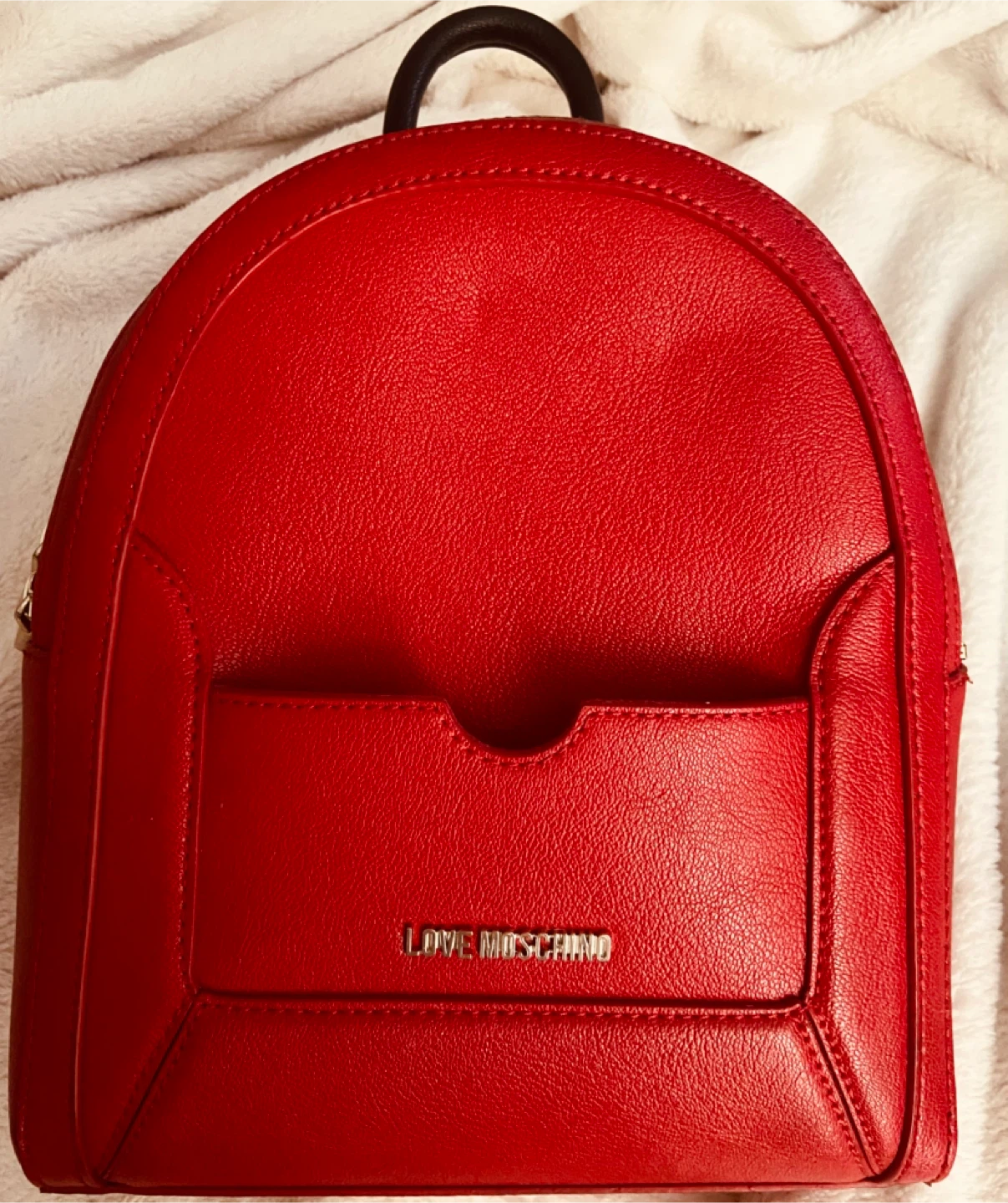 Love Moschino Red Backpack