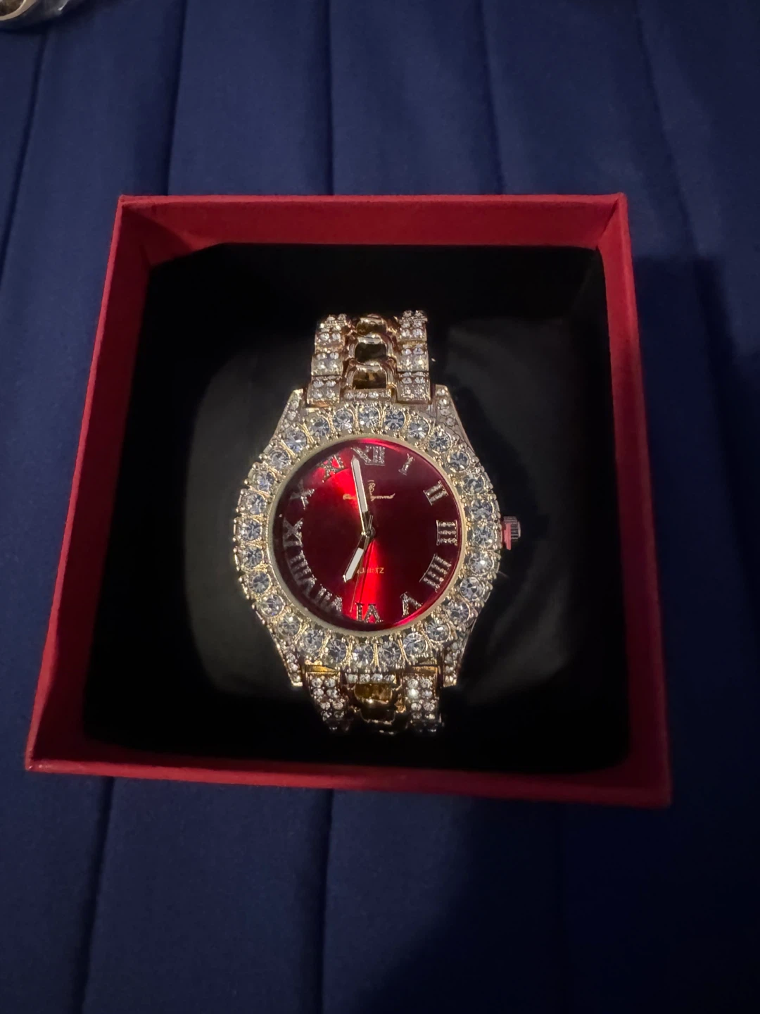 Gold & Red Watch