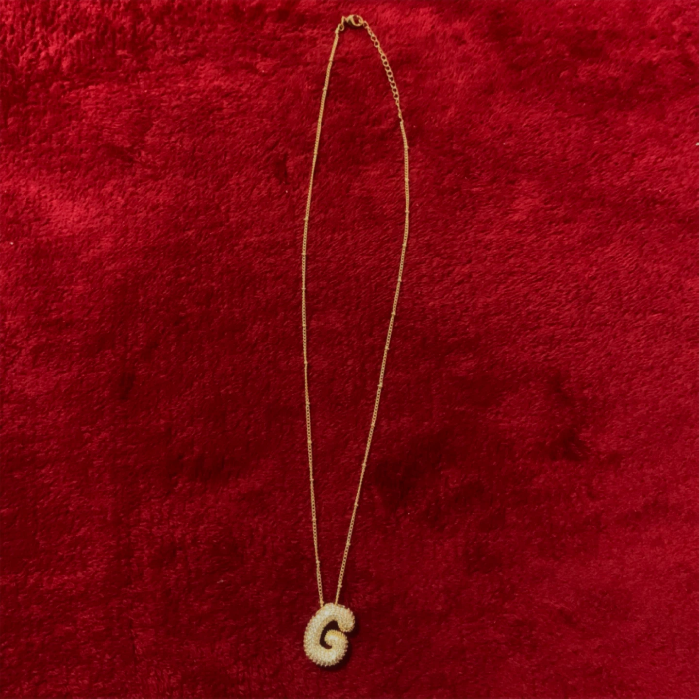 ‘G' Initial Pendant Necklace