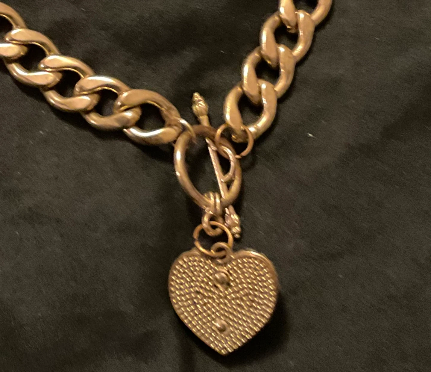 Gold Chain Heart Pendant Necklace - photo 4