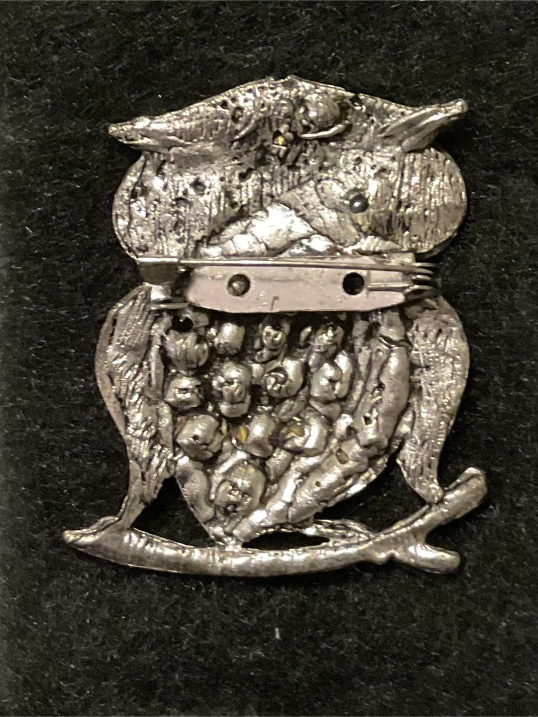 Vintage Owl Brooch Pin - photo 2