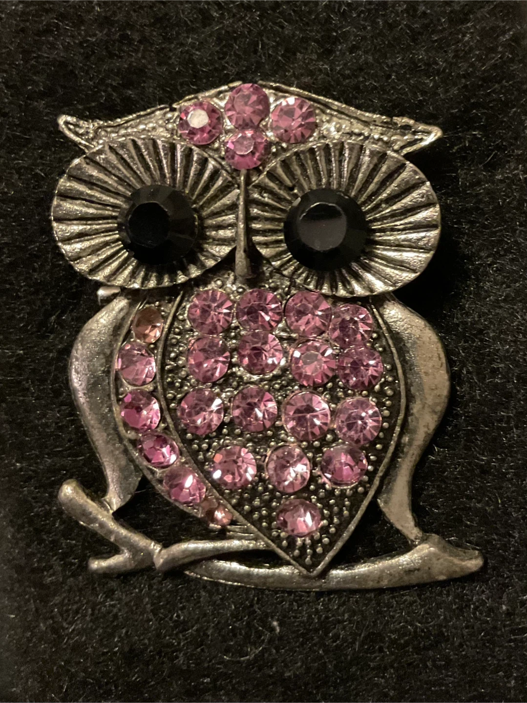 Vintage Owl Brooch Pin