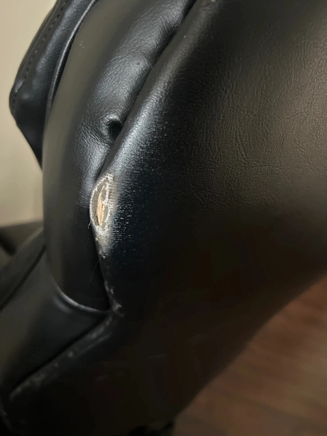 Black Leather Office Chair - photo 3