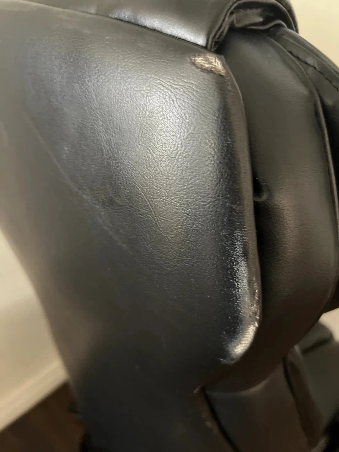 Black Leather Office Chair - photo 4