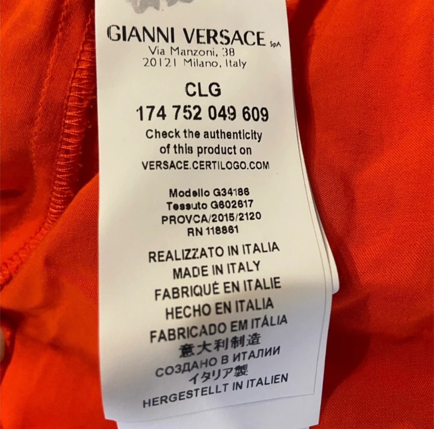 Versace Collection Orange Top/ Swimsuit Cove - photo 4
