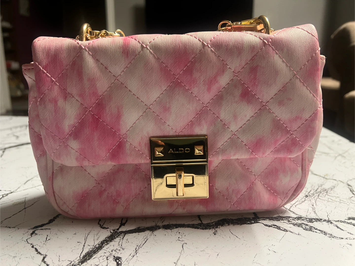 Aldo Pink Quilted Crossbody Bag - photo 3