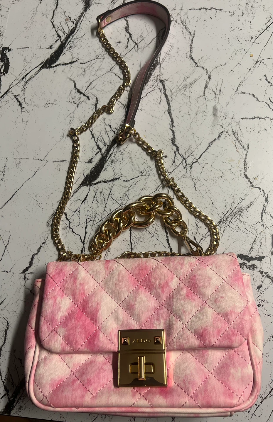 Aldo Pink Quilted Crossbody Bag - photo 4
