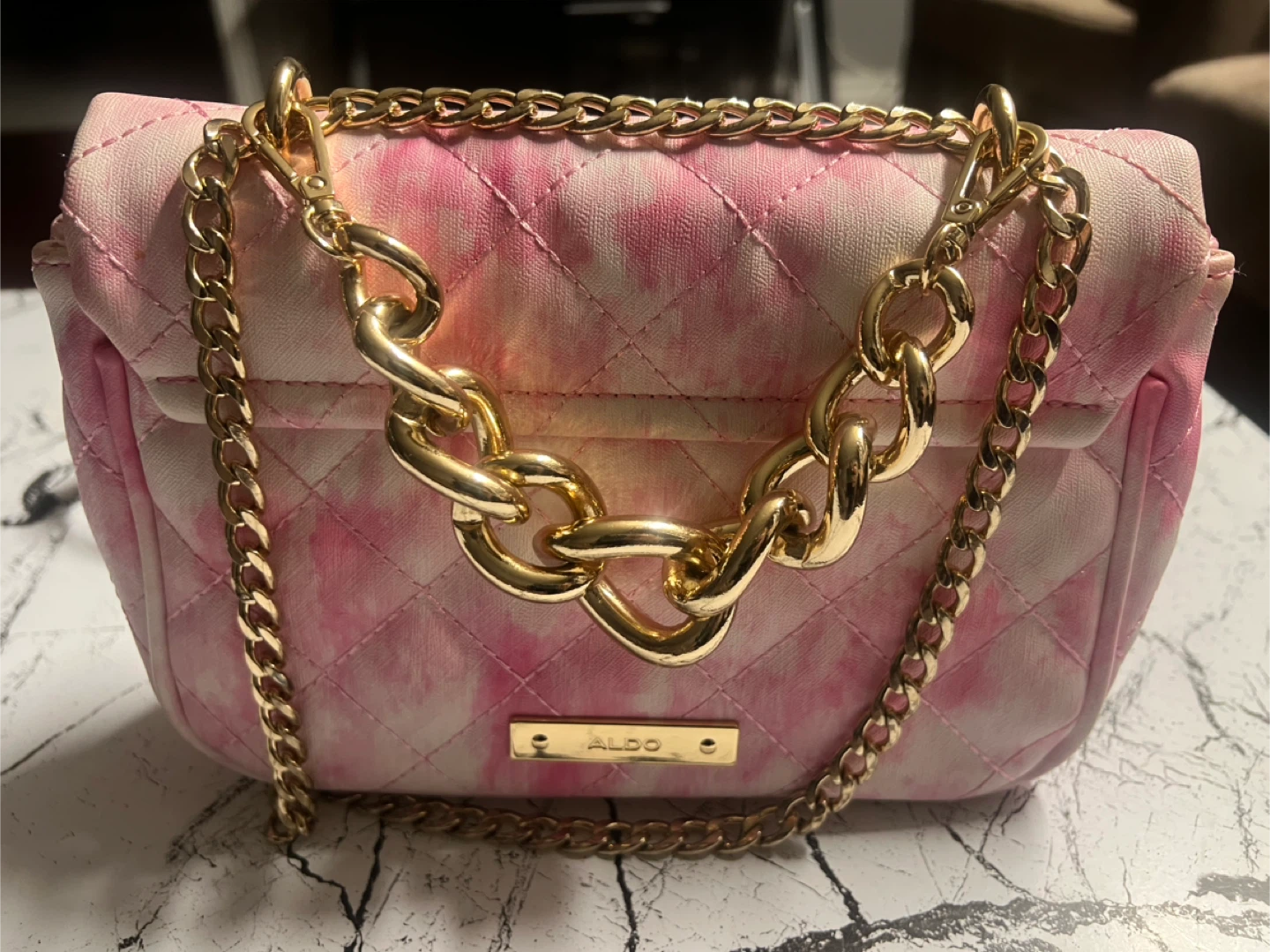 Aldo Pink Quilted Crossbody Bag - photo 2