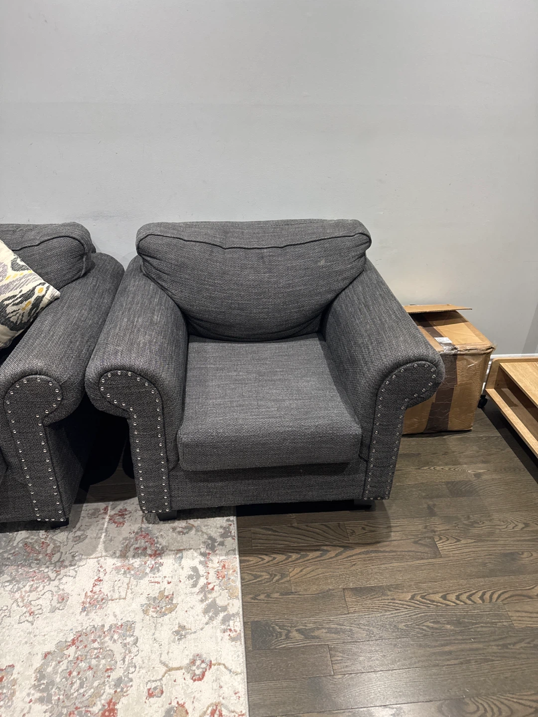 Dark Grey Sofa Set - Couch, Loveseat, Chair - photo 3