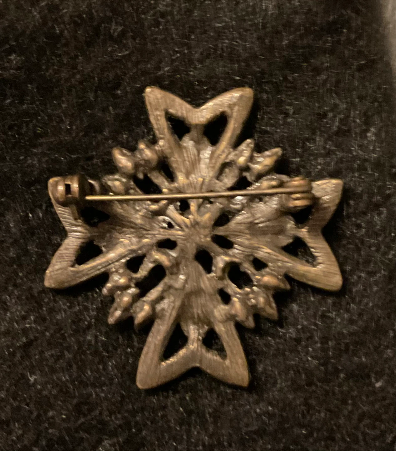 Vintage Maltés cross Floral brooch - photo 2