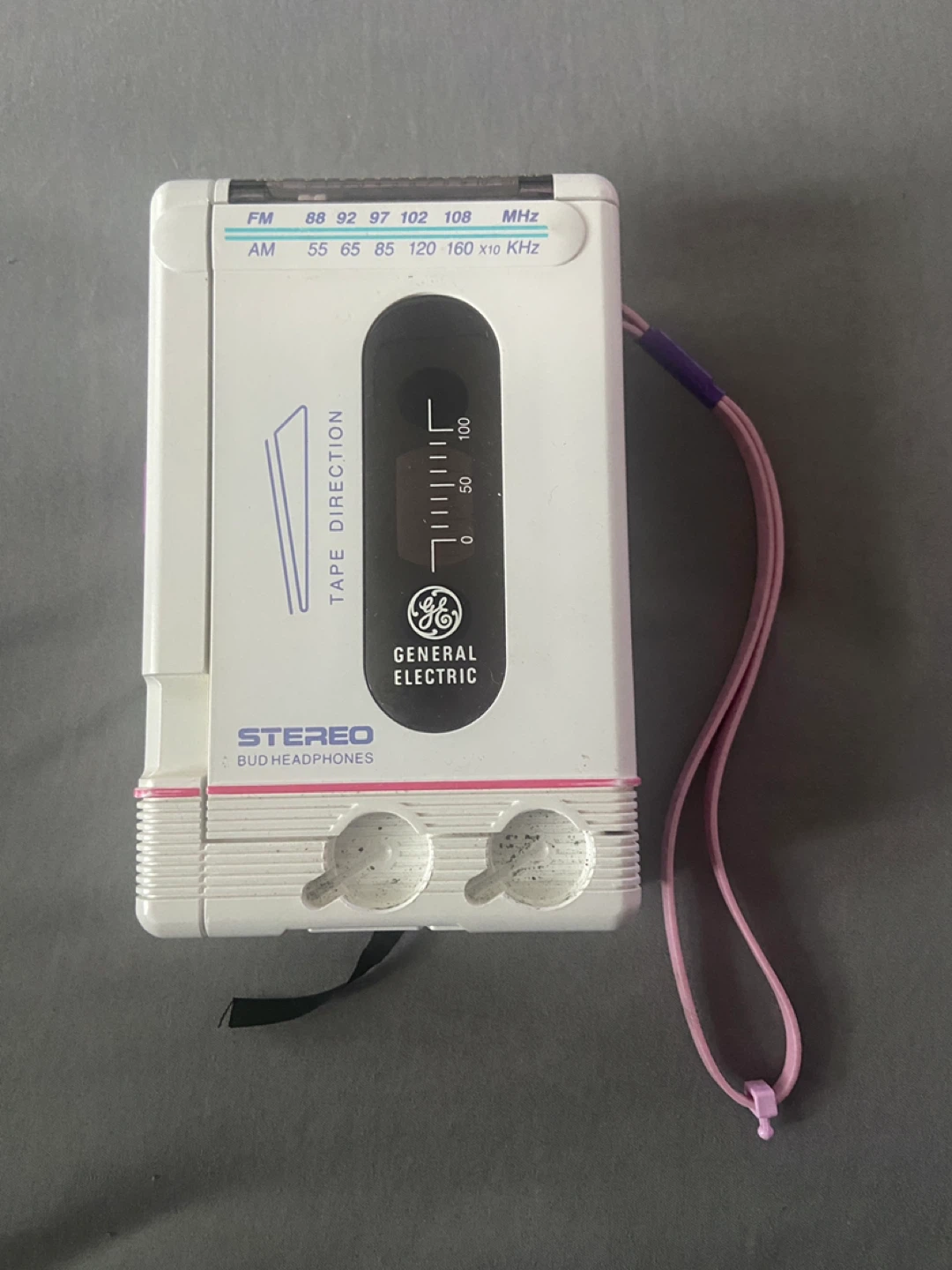 Vintage cassette player working condition