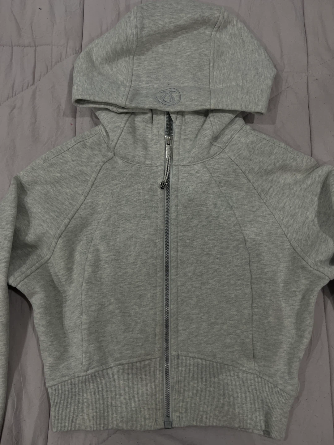 Lululemon Scuba Light Gray Full Zip Hoodie Size 4 - photo 2