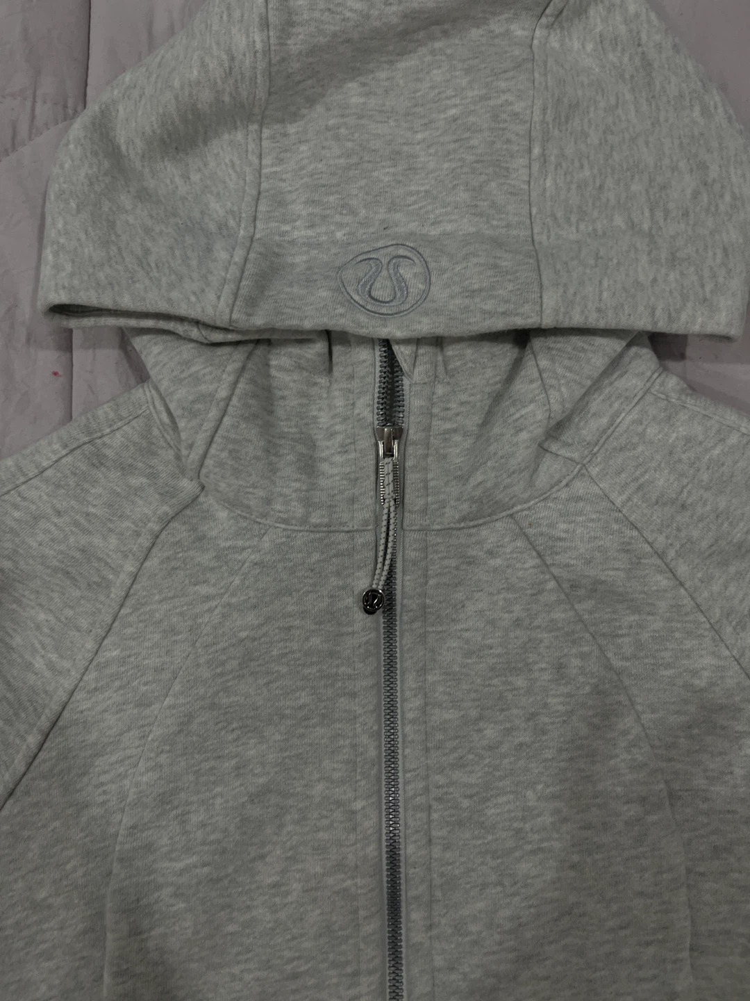 Lululemon Scuba Light Gray Full Zip Hoodie Size 4 - photo 4